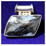 Pietersite Gemstone Sterling Silver Pendant