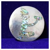 Alpaca Silver & Abalone Shell Brooch/ Pendant