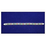 Designer Milor Sterling Riccio Mixed Gem Bracelet
