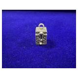 STERLING SILVER PRAYER BOX CHARM - WEIGHS APPROX.