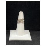 STERLING SILVER FROG RING - 4.6GR - SIZE 5-3/4