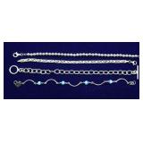 (4) Sterling Silver Bracelets