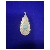 NATIVE AMERICAN-STYLE STERLING SILVER & TURQUOISE