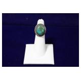 Navajo Traditional Turquoise Sterling Silver Ring