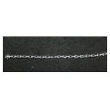 Sterling Silver & Black Onyx Link Bracelet