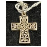 STERLING SILVER FLORAL & SCROLLWORK FILIGREE