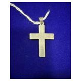 STERLING SILVER CROSS PENDANT - WEIGHS APPROX.
