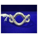 STERLING SILVER OPEN-LOOP CUFF BRACELET - WEIGHT