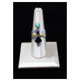 Artisan Crafted Sterling Silver Multi-Stone Ring