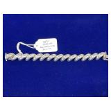 STERLING SILVER SAN MARCO LINK DESIGN 7" BRACELET