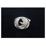Black Hills 12k Gold Sterling w/ Onyx Ring