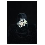 Black Hills 12k Gold Sterling Leaves Ring
