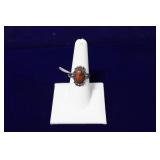 Southwest Navajo Petrified Wood Sterling Ring