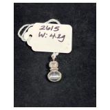 STERLING SILVER PENDANT W/ CAT