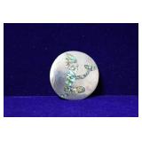 Alpaca Silver & Abalone Shell Brooch/ Pendant