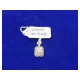 925 Intricate Filigree Art Deco w/ Emerald Cut CZ