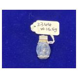 Blue Sodalite Gemstone 925 Pendant