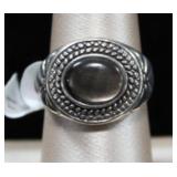 Silver Cat Eye Gem Sterling Silver Ring