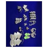(12) PAIRS OF STERLING SILVER EARRINGS -