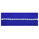Light Blue Gemstone Silver Bracelet