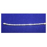Yellow Gold Colored 925 Diamond Tennis Bracelet