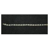 Cubic Zirconia Sterling Silver Tennis Bracelet