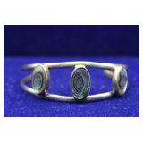 Native American Mother of Pearl Sterling Bracelet