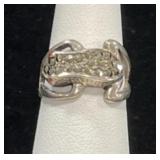 STERLING SILVER FROG RING - 4.6GR - SIZE 5-3/4