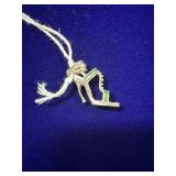 NEW HORIZONS STERLING SILVER HIGH HEEL SHOE