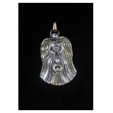 Gorham Two Tone Guardian Angel Pendant