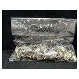 50 Sterling Silver Rings Various Sizes - Weighs