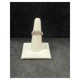 STERLING SILVER MULTI-GEMSTONE RING -