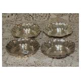 4 SILVER PLATE BOWLS