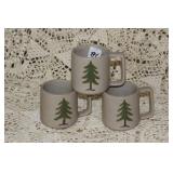 3 PIGEON FORGE POTTERY CUPS