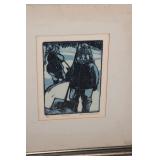 A BIN OF FRAMED WALL ART