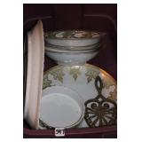MIX AND MATCH CHINA BOWLS AND PLATTERS