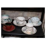 6 CUPS AND SAUCERS FOR ENGLISH TEA