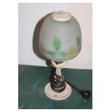 HAND-PAINTED SMALL ACCENT LAMP 12"H