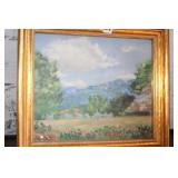 17 X 15 FRAMED ART LANDSCAPE