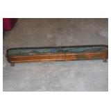 36"L BRASS FOOTED PLANTER