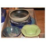 VARIETY OF HAND THROWN ART POTTERY