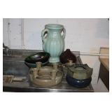 LARGE COLLECTION OF STONEWARE AND ART POTTERY