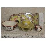 ASSORTED SPRING THEMED CERAMIC DISHES