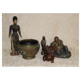 ASIAN INSPIRED Dï¿½COR WOOD, BRASS, PLASTIC