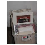 BIN OF INTERESTING MOSTLY MATTED ART