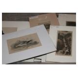 BIN OF SMALL SIZE MATTED ART SHIRK WRAPPED