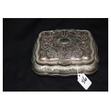 SILVER PLATED JEWELRY/TRINKET BOX