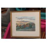 LOT OF SMALL ART AND FRAMED PHOTOS