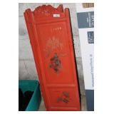 CHINESE LACQUERED FOLDING SCREEN 36"H