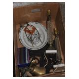 BOX OF HOME Dï¿½COR INCLUDES 2 CUT GLASS LAMPS